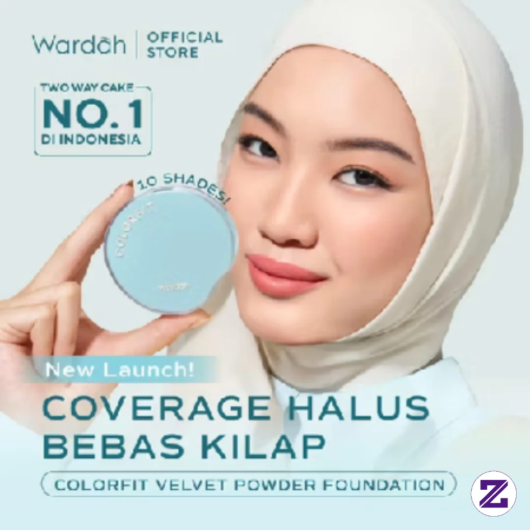 Bedak Padat WARDAH TWC Colorfit Velvet Powder Foundation Memberikan Coverage