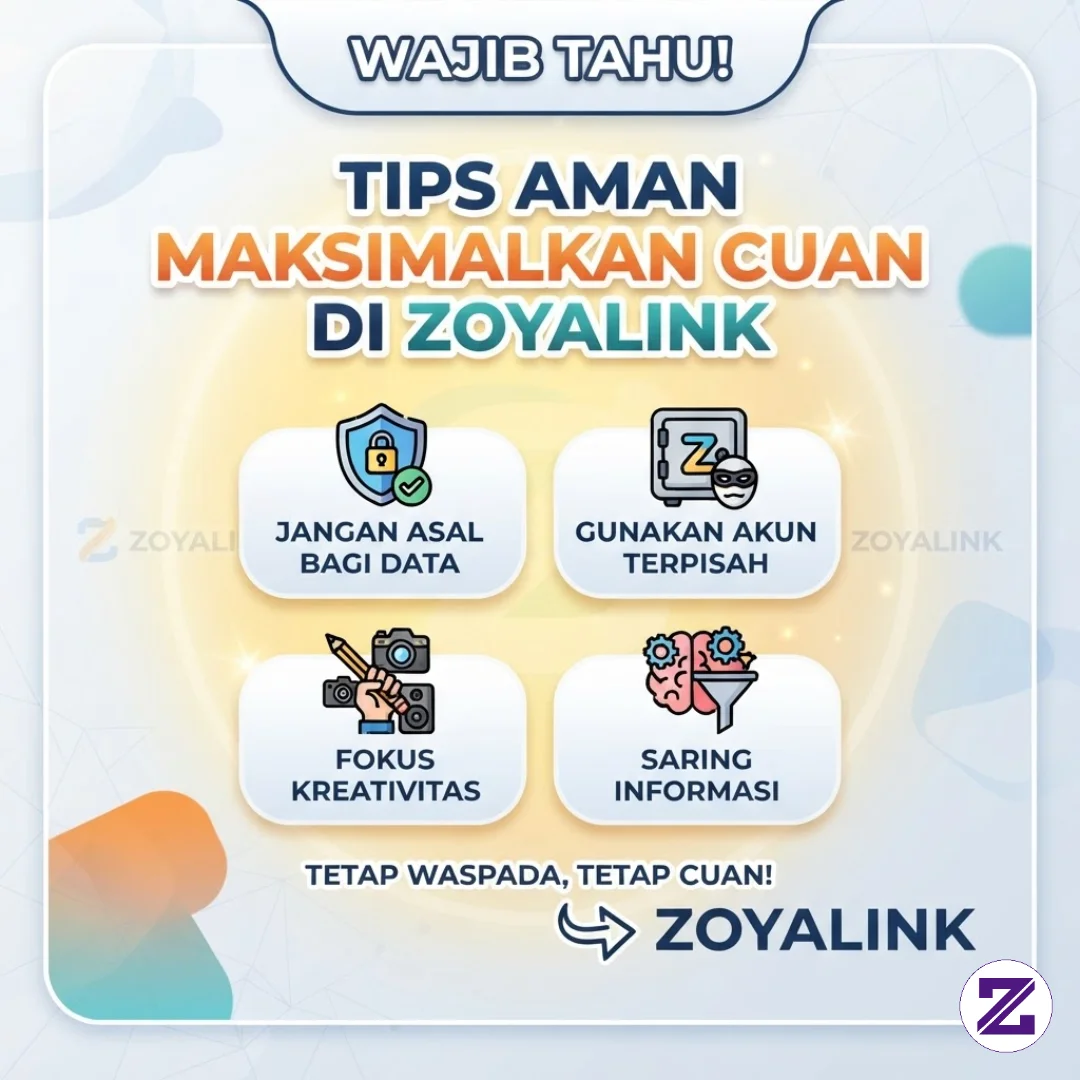 Wajib Tahu! Tips Aman Maksimalkan Cuan Di Zoyalink Tanpa Ketar-ketir
