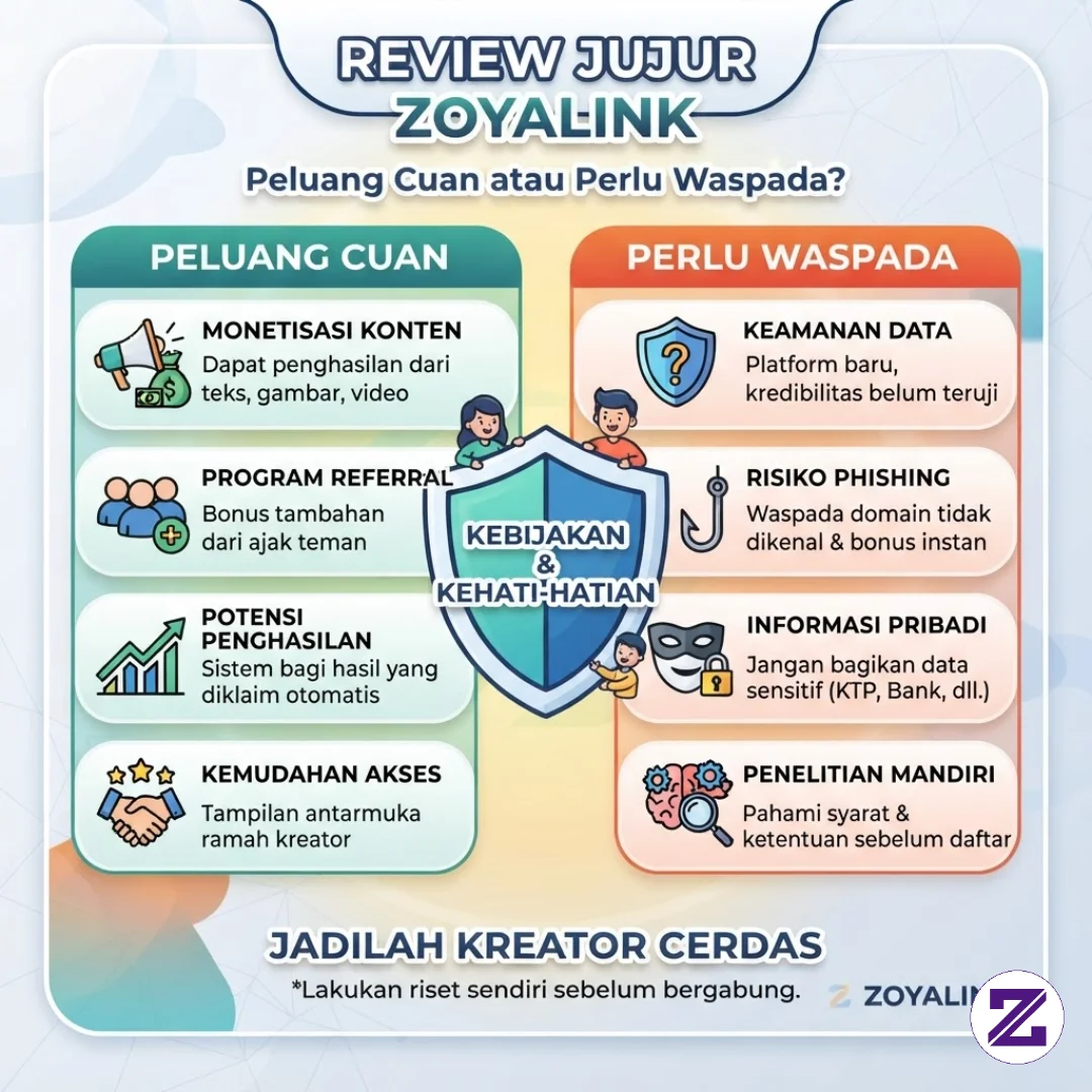 Review Jujur Zoyalink: Peluang Cuan Kreator Atau Harus Waspada?