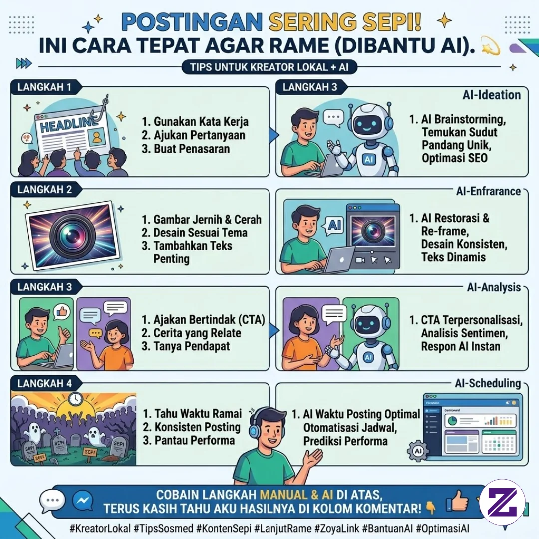 Postingan Sering Sepi!ini Cara Tepat Agar Rame