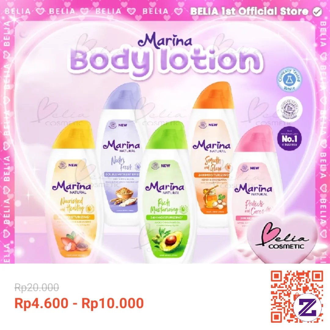 BELIA ] MARINA PART 2 Natural Hand & Body Lotion 94ml Series | 24H Moisturizing