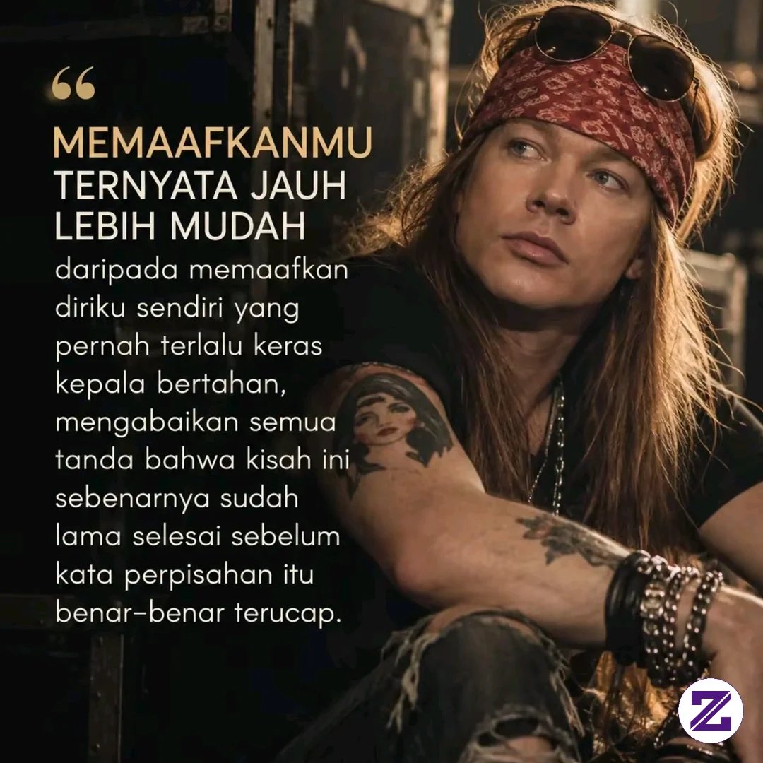 Terkadang Maaf Yg Sangat Sulit Adalah Maafkan Diri Sendiri..