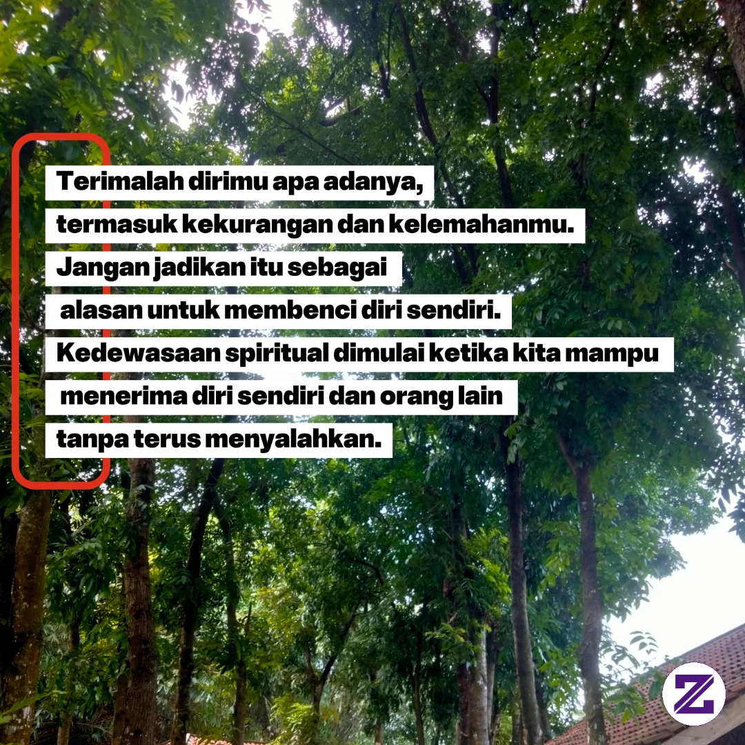 Terimalah Diri Kita Apa Adanya.