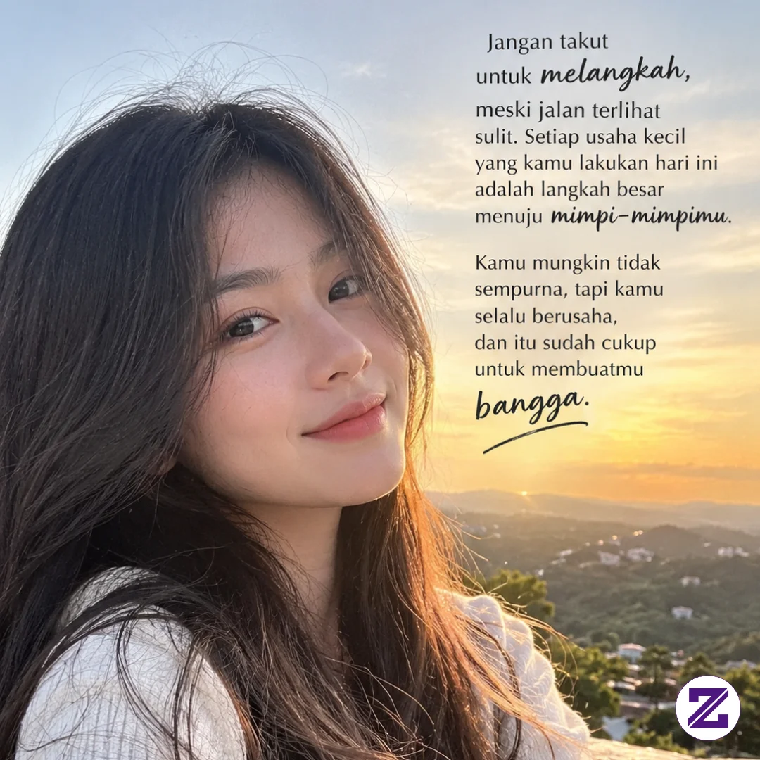 Semangat Jangan Takut Melangkah Karena Sesuatu Yang Besar Akan Ada Di Depan Sana