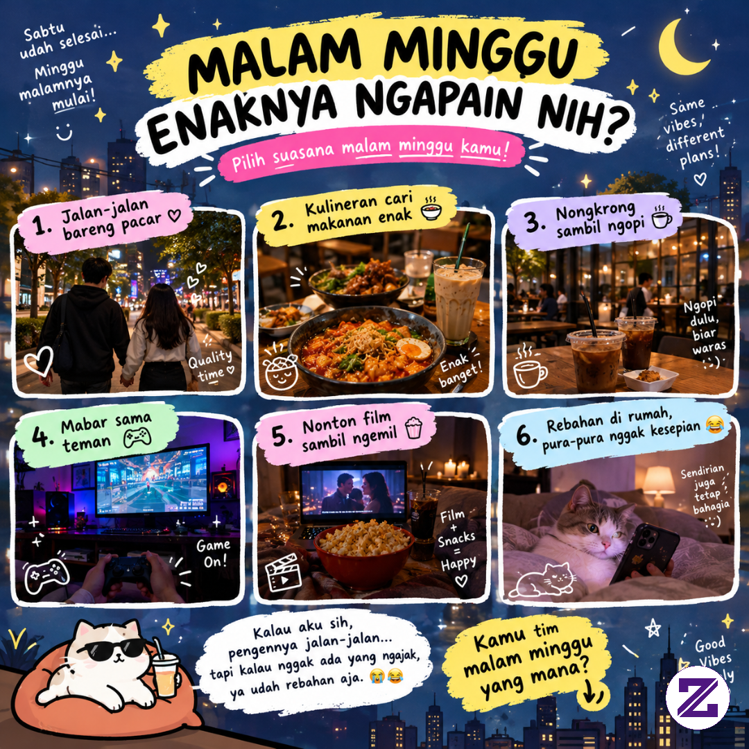 🌙✨ MALAM MINGGU ENAKNYA NGAPAIN NIH? 😂