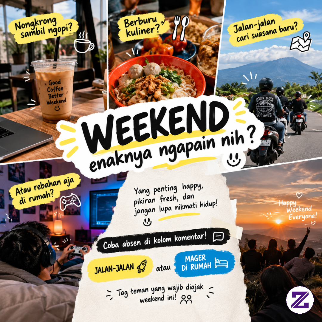 🌴🔥 WEEKEND ENAKNYA NGAPAIN NIH? 😎