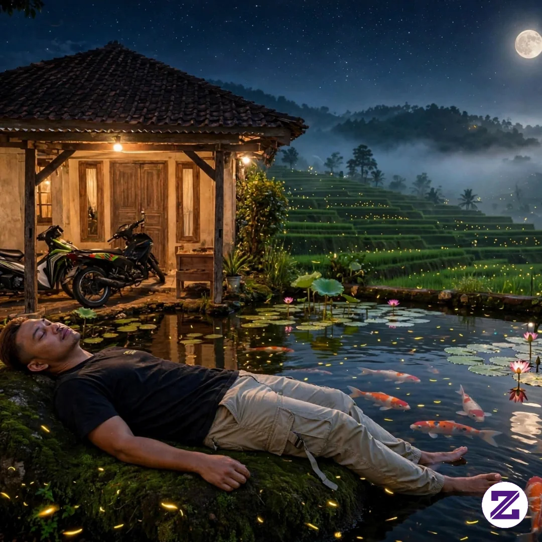 Menikmati Suasana Yg Indah & Sejuk Di Perkampungan