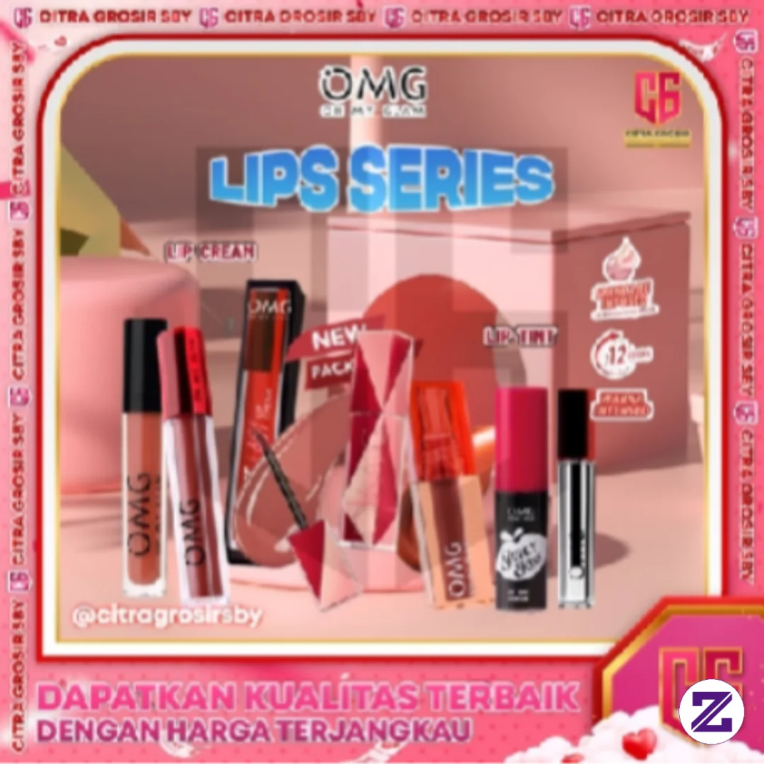 OMG Oh My Glam Matte Kiss Lip Cream 2.9 Gr Tahan Lama 12 Jam Dengan Tekstur