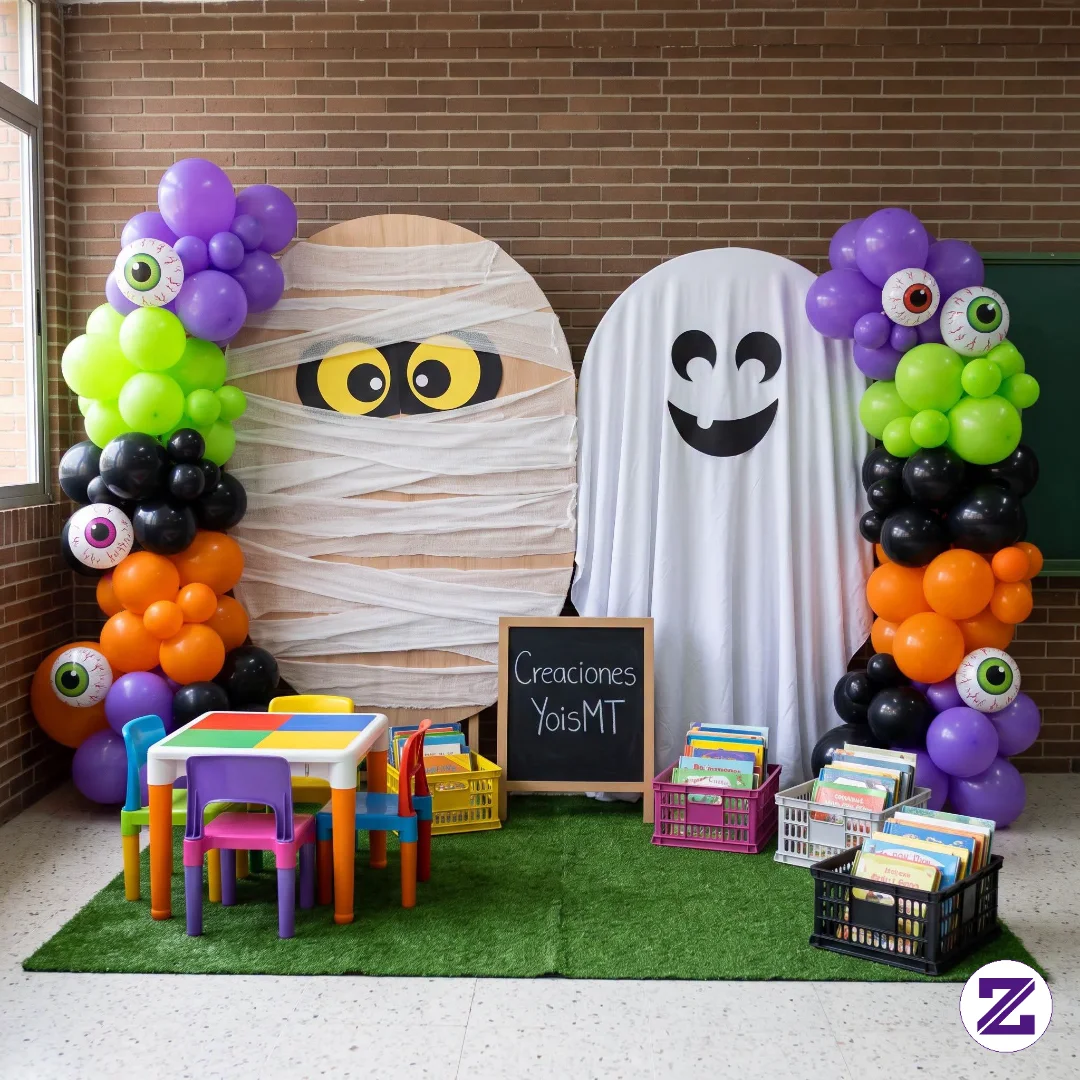 Get Ready For Haloween Back Drop