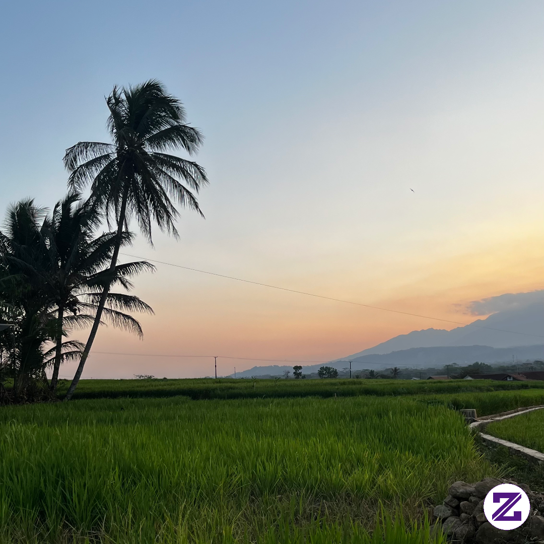 Suasana Sore Hari Di Kampung Ku