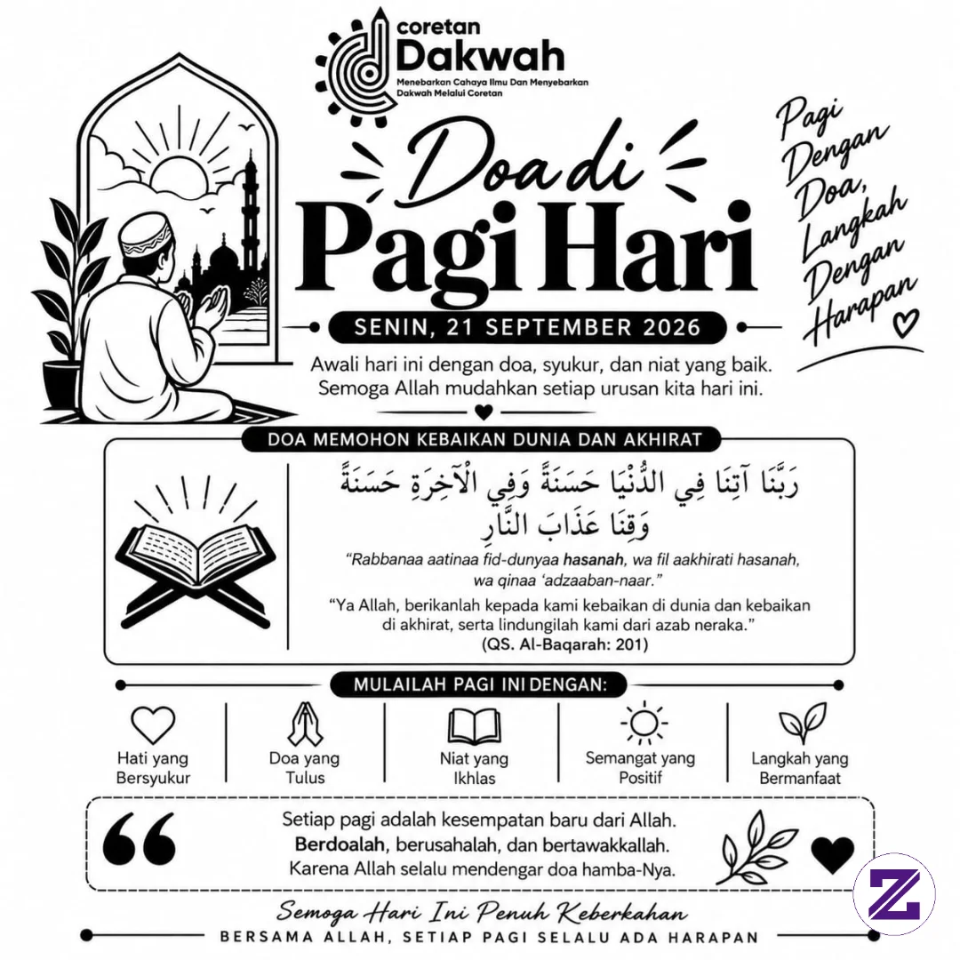 Awali Pagi Dengan Doa, Syukur, Dan Niat Yang Baik.