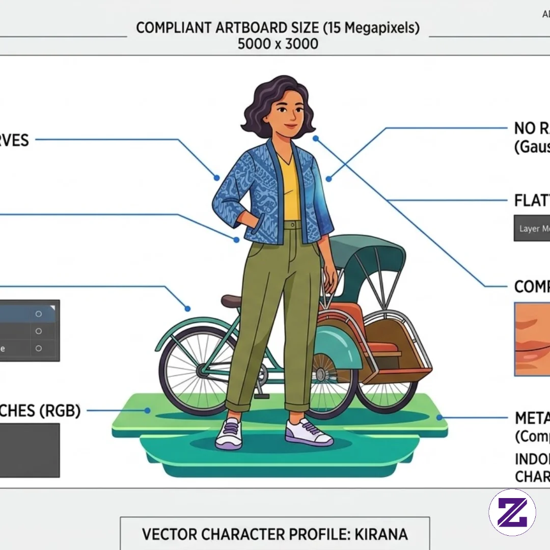 Ilustrasi Vector Canvas, Character