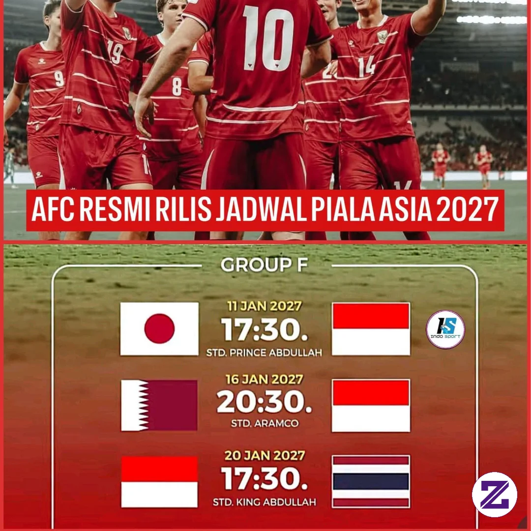 . Jadwal Lengkap Timnas Indonesia Piala Asia 2027 Grup F