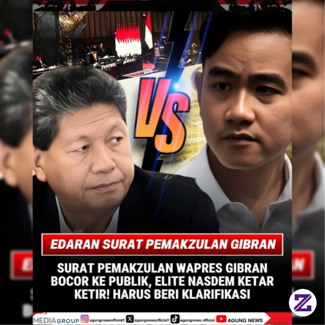 Beredarnya Surat Usulan Pemakzulan Wakil Presiden Gibran Rakabuming Raka