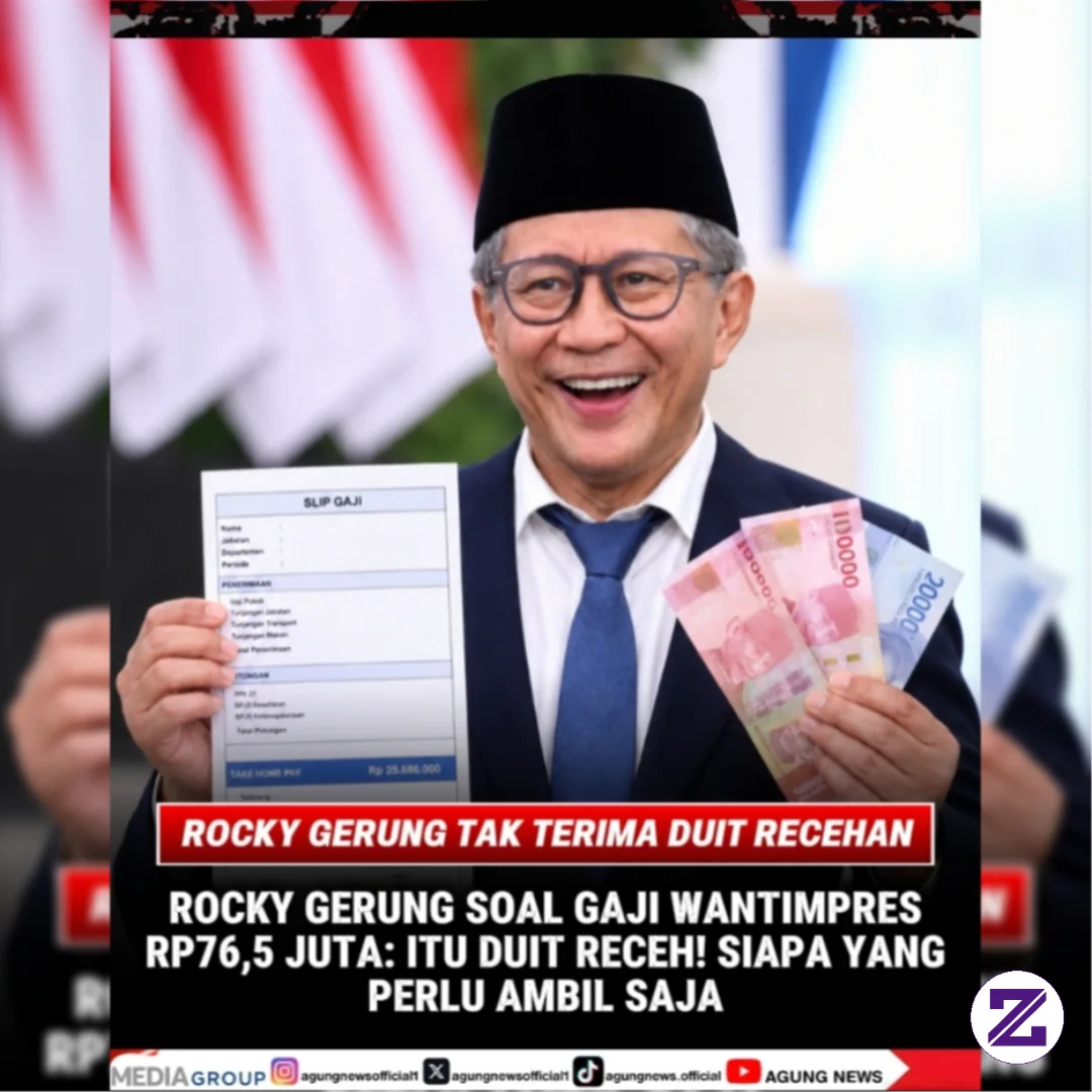 PANAS! Rocky Gerung Soroti Gaji Wapres Rp76,5 Juta, Disebut Duit Receh! Publik