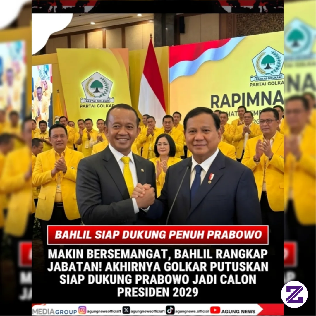 BAHLIH MAKIN TEGAS! GOLKAR SIAP DUKUNG PRABOWO DI PILPRES 2029, ADA APA DI BALIK