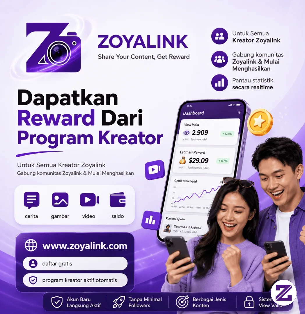Program Kreator ZOYALINK: Cara Mendapatkan Reward - ZOYALINK