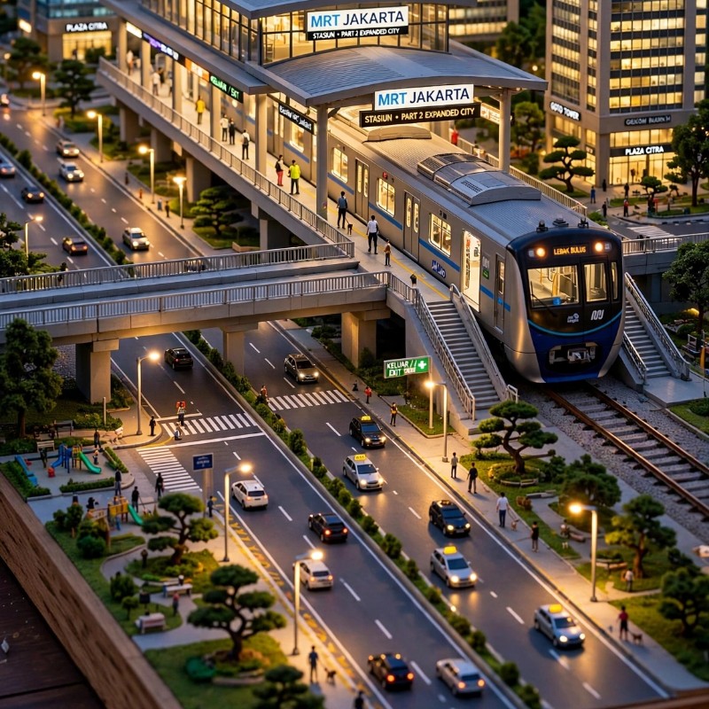 Bikin Stasiun Layang Miniatur Dari Nol! 🚉✨