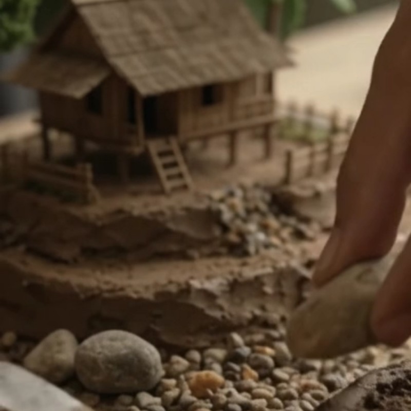 Part 1 Membuat Miniatur Rumah Panggung Di Pedesaan Yang Masih Asri Sejuk