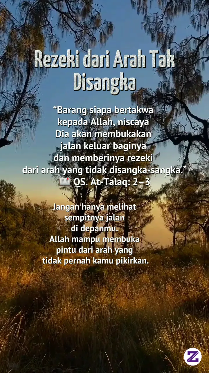 Terus Berusaha, Bertakwa, Dan Jangan Berhenti Berharap.