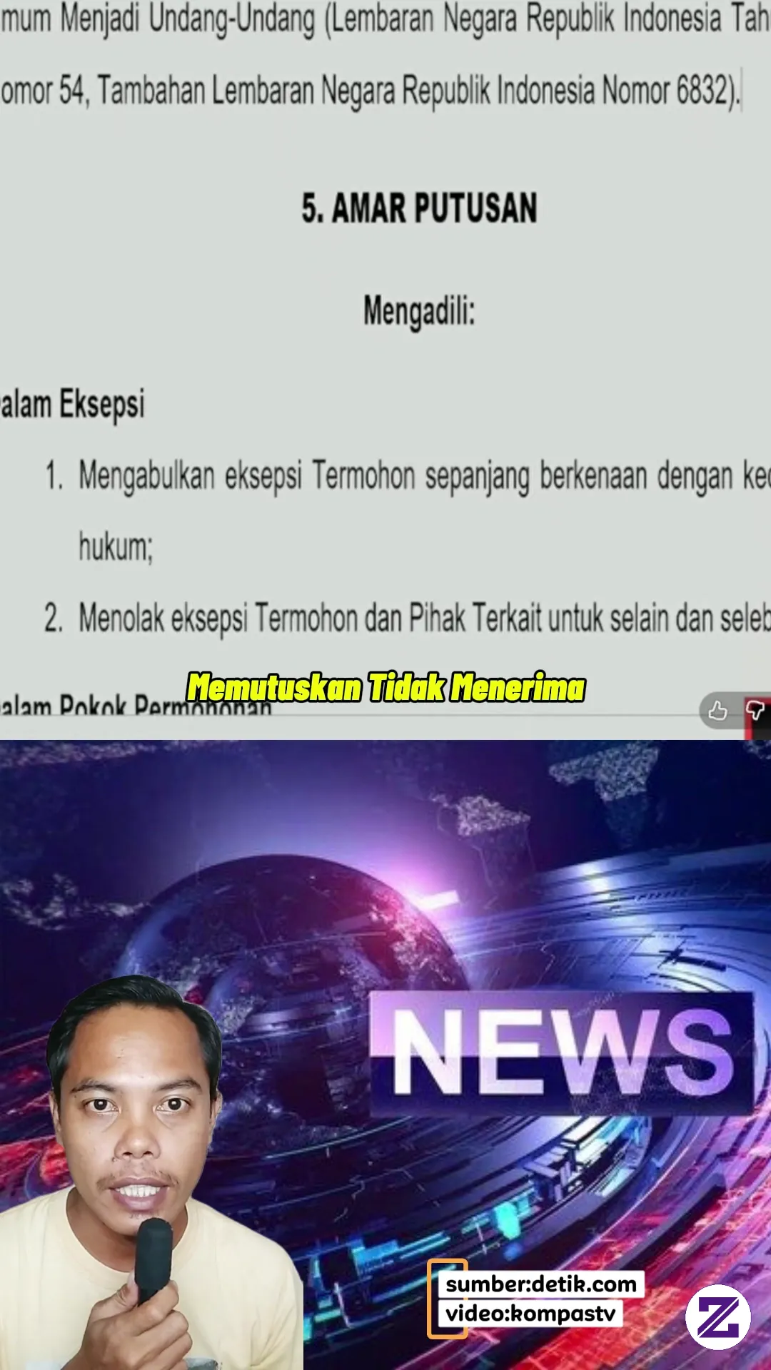 MK Tolak Gugatan Ijazah Wapres Gibran