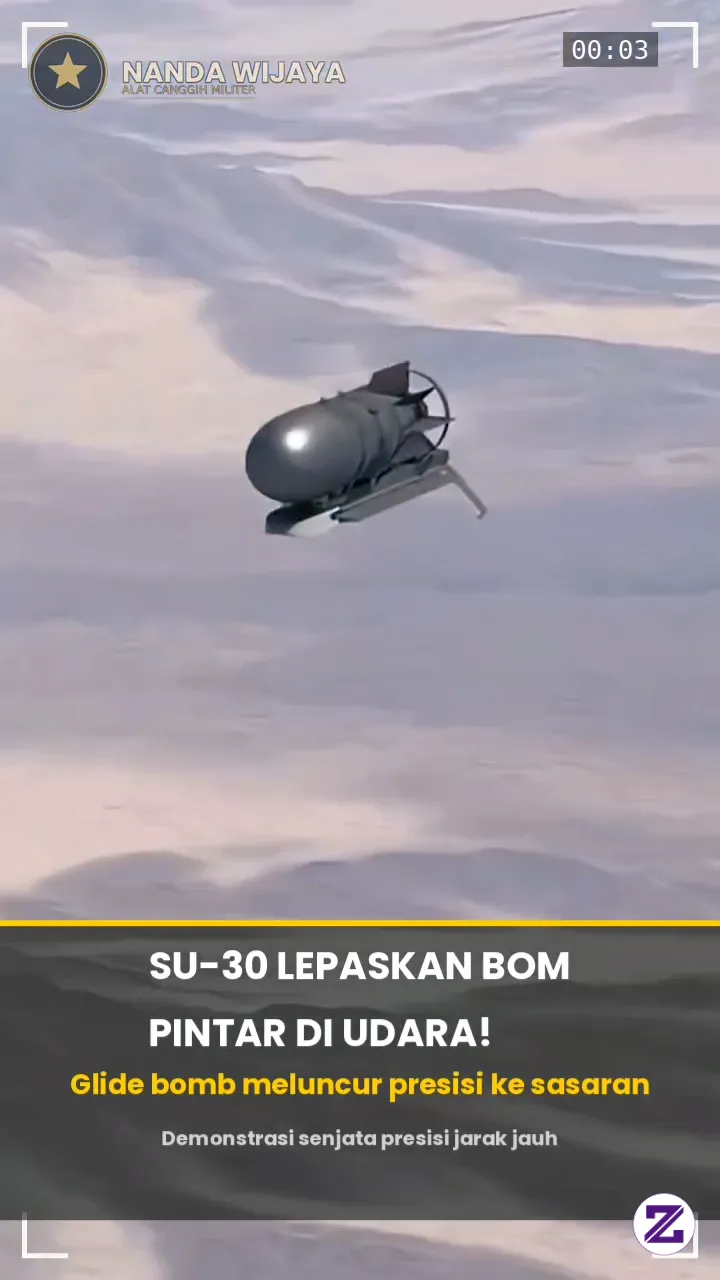 SU-30 LEPASKAN BOM PINTAR DI UDARA! 💣✈️