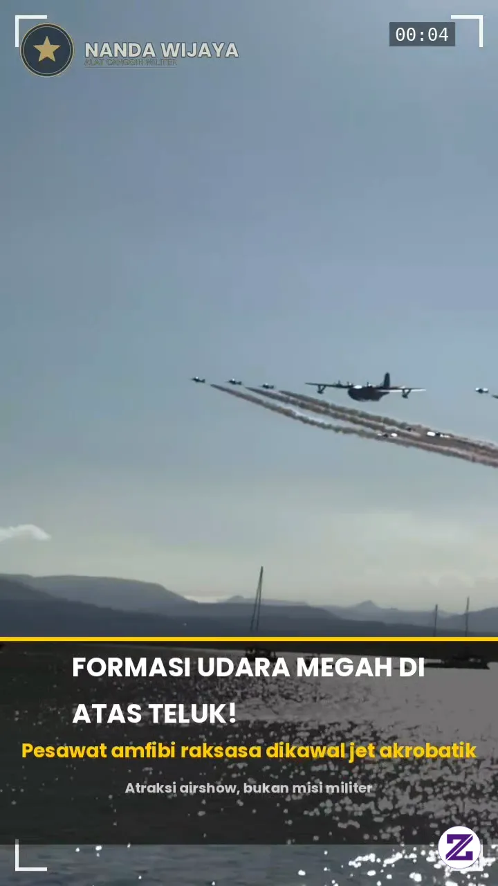 FORMASI UDARA MEGAH DI ATAS TELUK! ✈️🌊
