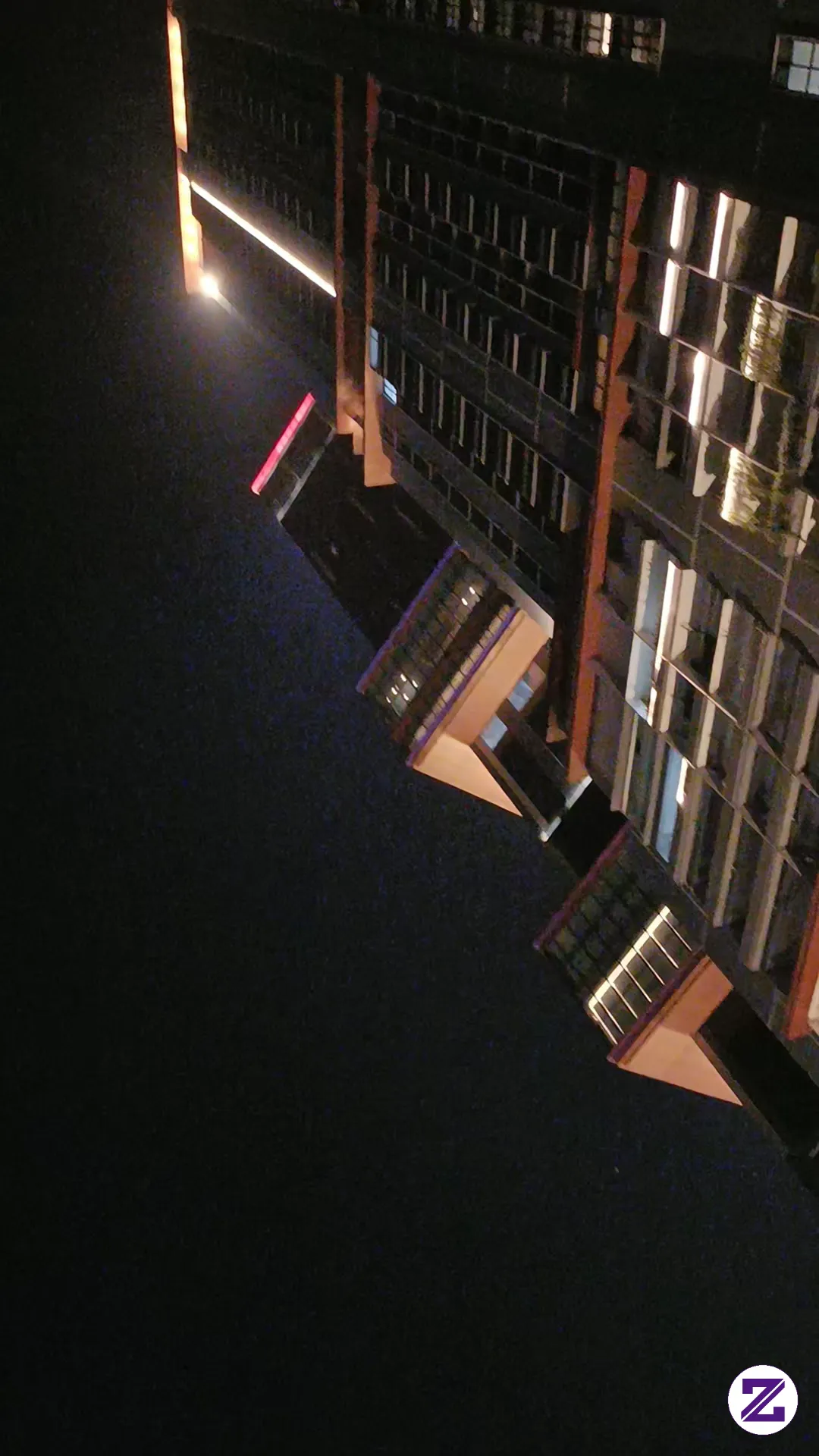 Gemerlap Nya Gedung Tinggi Di Perkotaan Menandakan Kehidupan Terus Berjalan 24