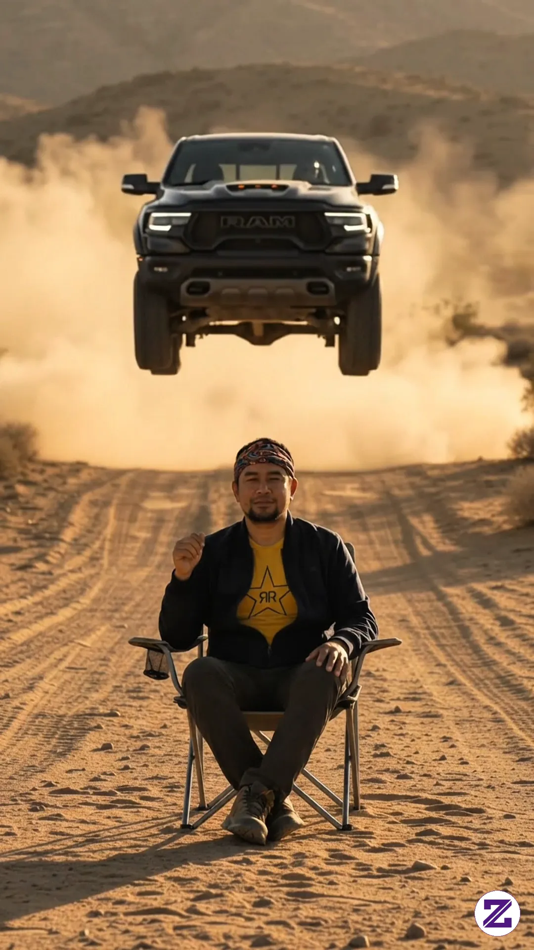 He Didn't Stop The Truck With His Hands... He Stopped It With A Remote.