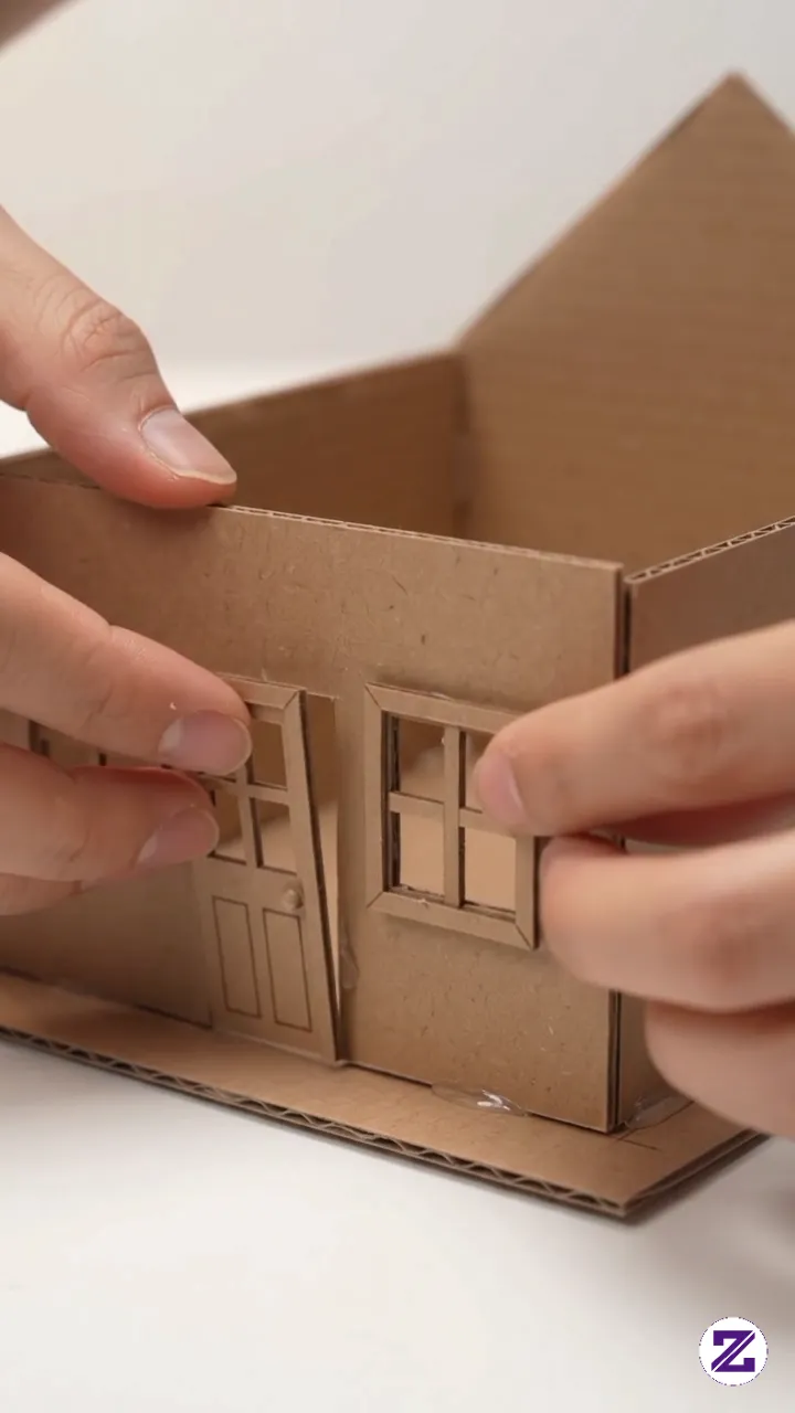 “Cuma Dari Kardus Bekas... Bisa Jadi Rumah Miniatur Sekeren Ini! 😱🏠”