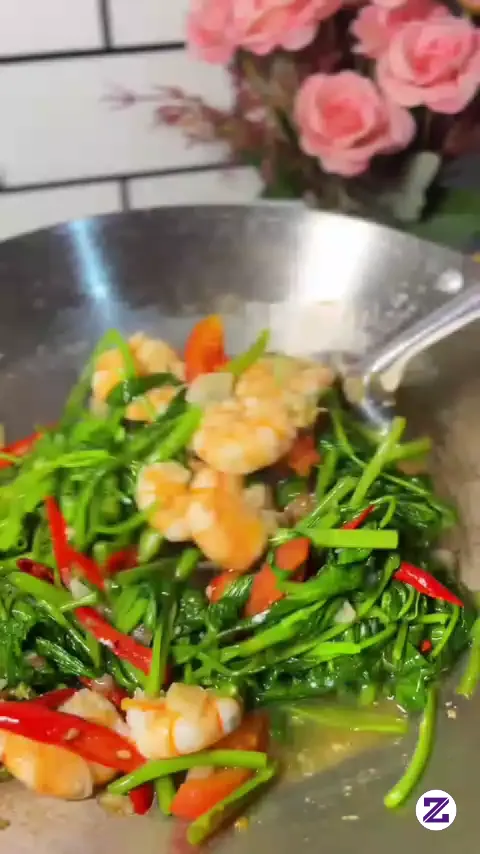 Tumis Kangkung Yang Bikin Ngiler Karena Toping Udangnya Yang Balance Di Mulut