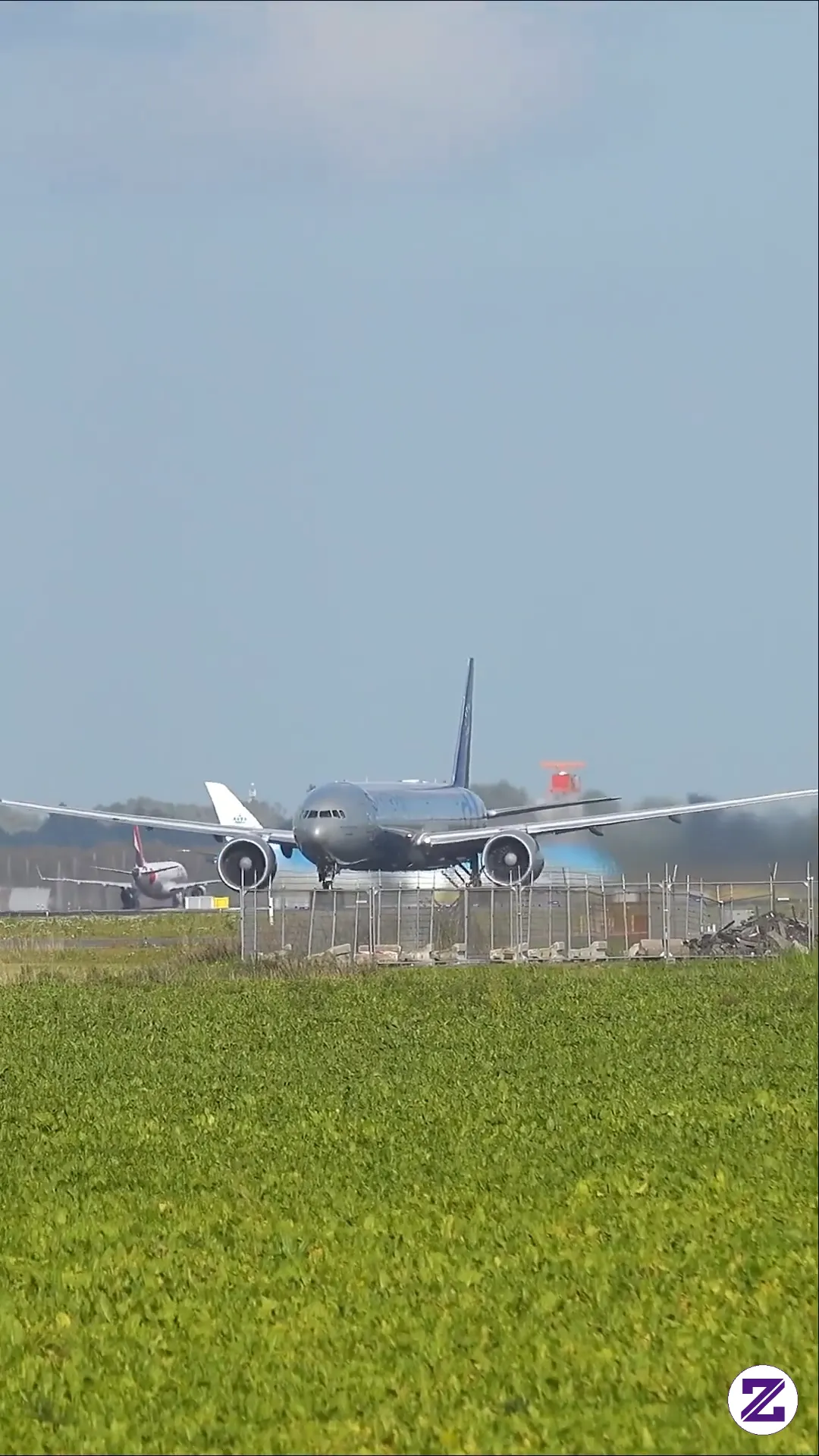 KLM Boeing 777-300ER SkyTeam Livery Blasting Out Of AMS