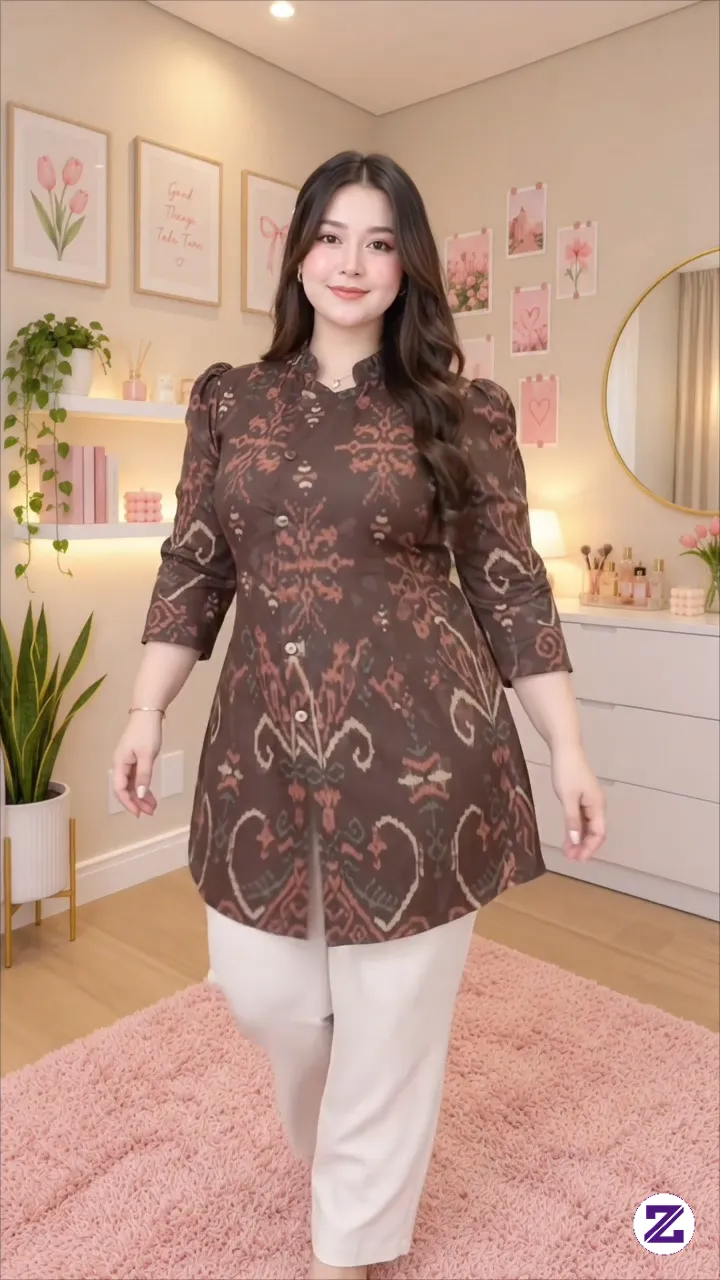 Tunik Batik Elegan, Nyaman Untuk Tampil Stylish 🤎