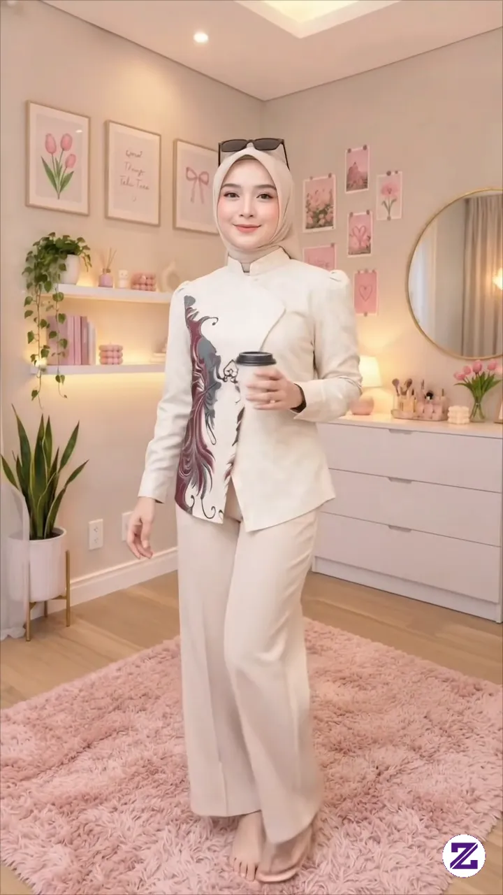 Atasan Batik Wanita Modern Lengan Panjang Full Furing Nyaman & Elegan