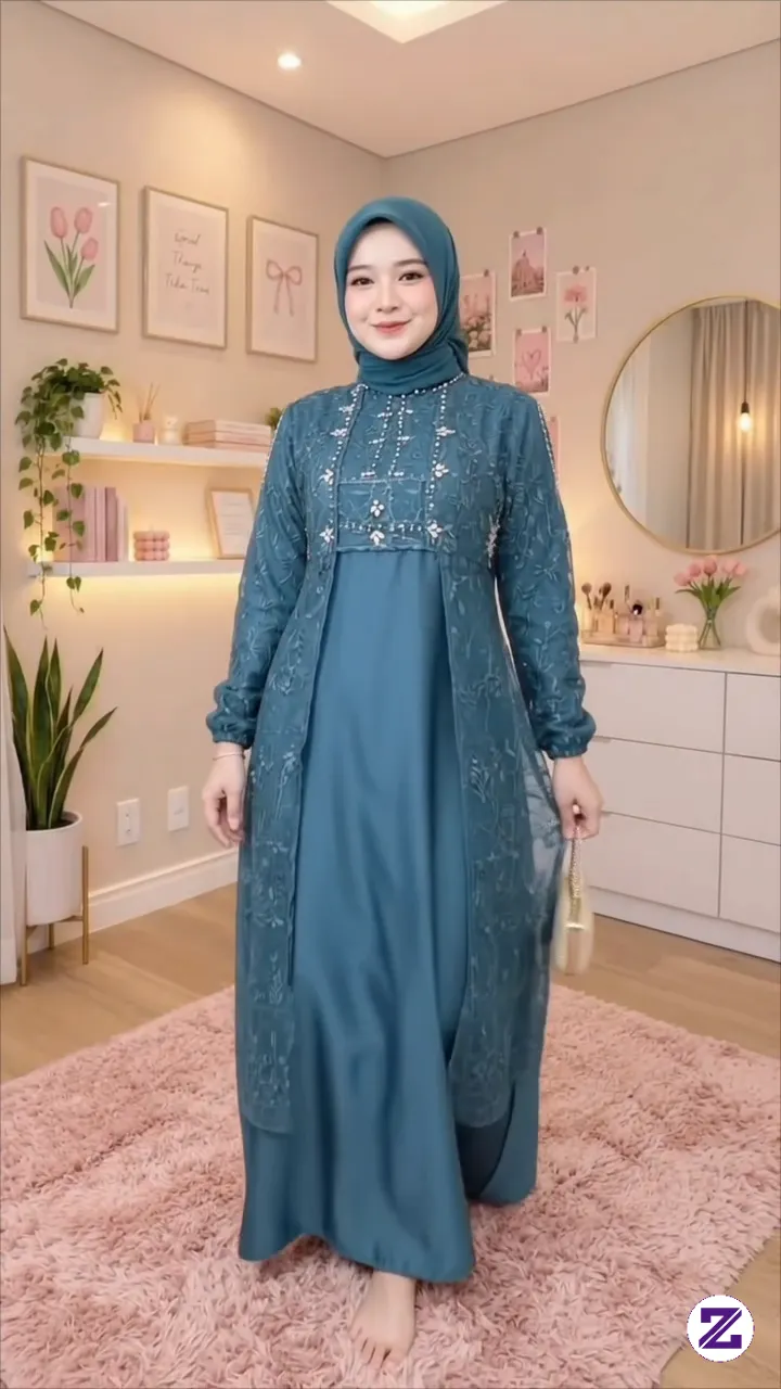 Gamis Lebaran Harga Murah Cakep Bahan Bagus