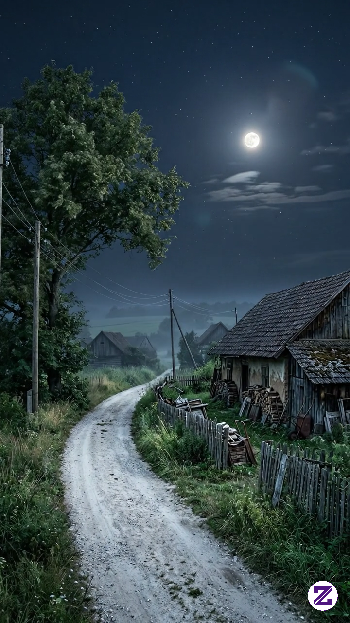 Hanya Satu Jalan Dan Cahaya Bulan Yang Membuat Malam Terasa Begitu Damai