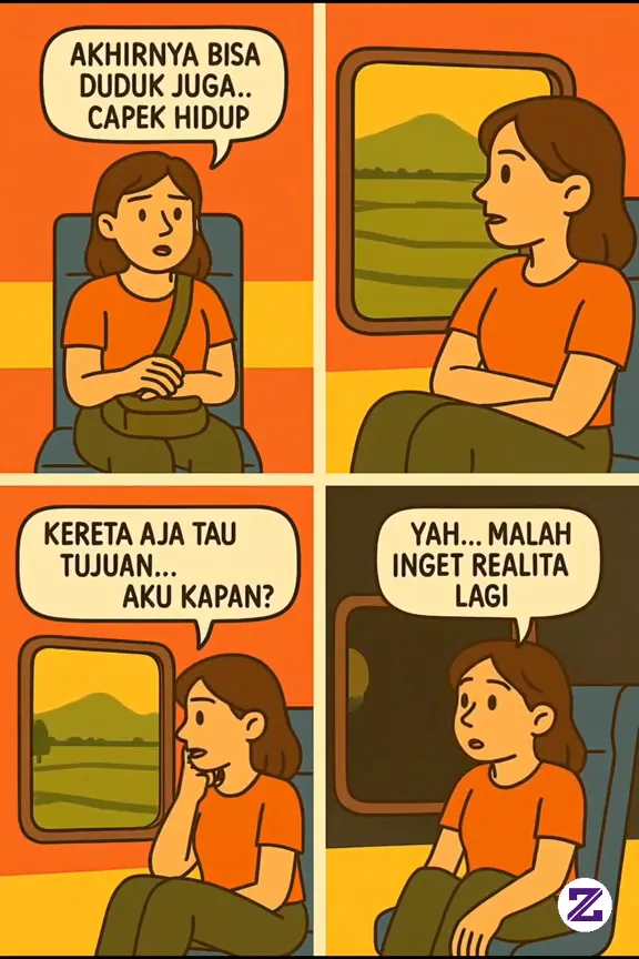 Duduk Dikereta, Berdiri Direalita :)