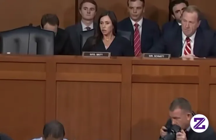 Katie Britt's Face As She Listens To Jack Smith Refutes Sen. Eric Schm #viral