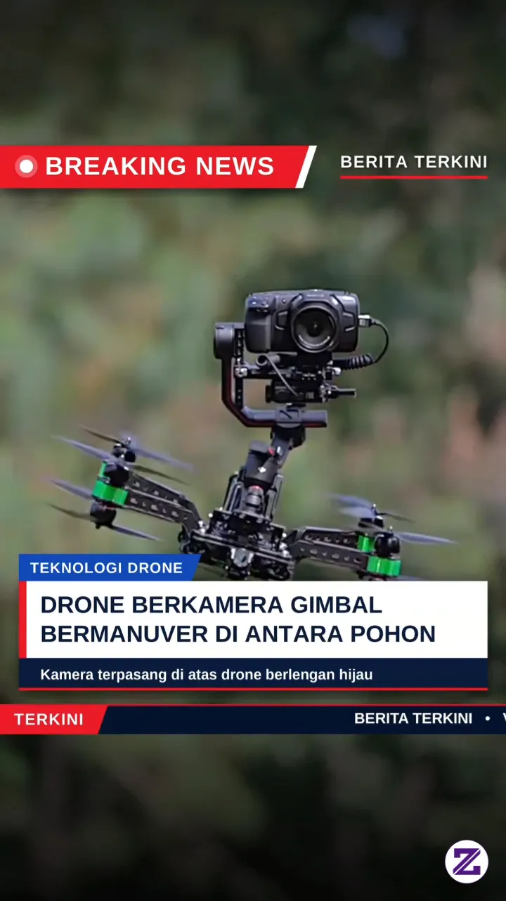 Drone Berkamera Gimbal Bermanuver Di Antara Pepohonan, Begini Aksinya!!
