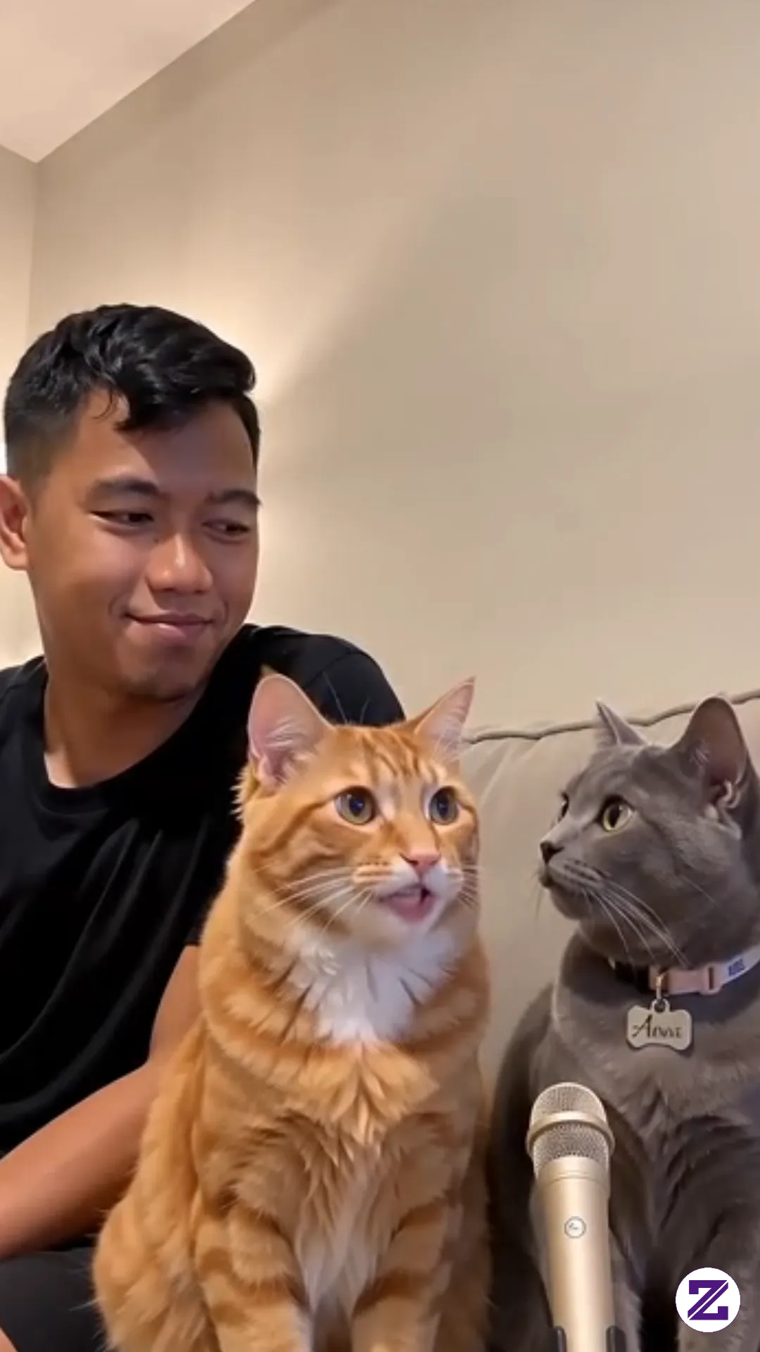 The Funny Antics Of Roni And The Orange Cat 🤣🤣 Part 1