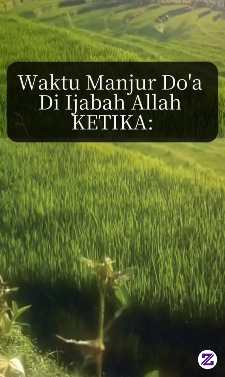 Waktu Manjur Doa Di Ijabah Allah