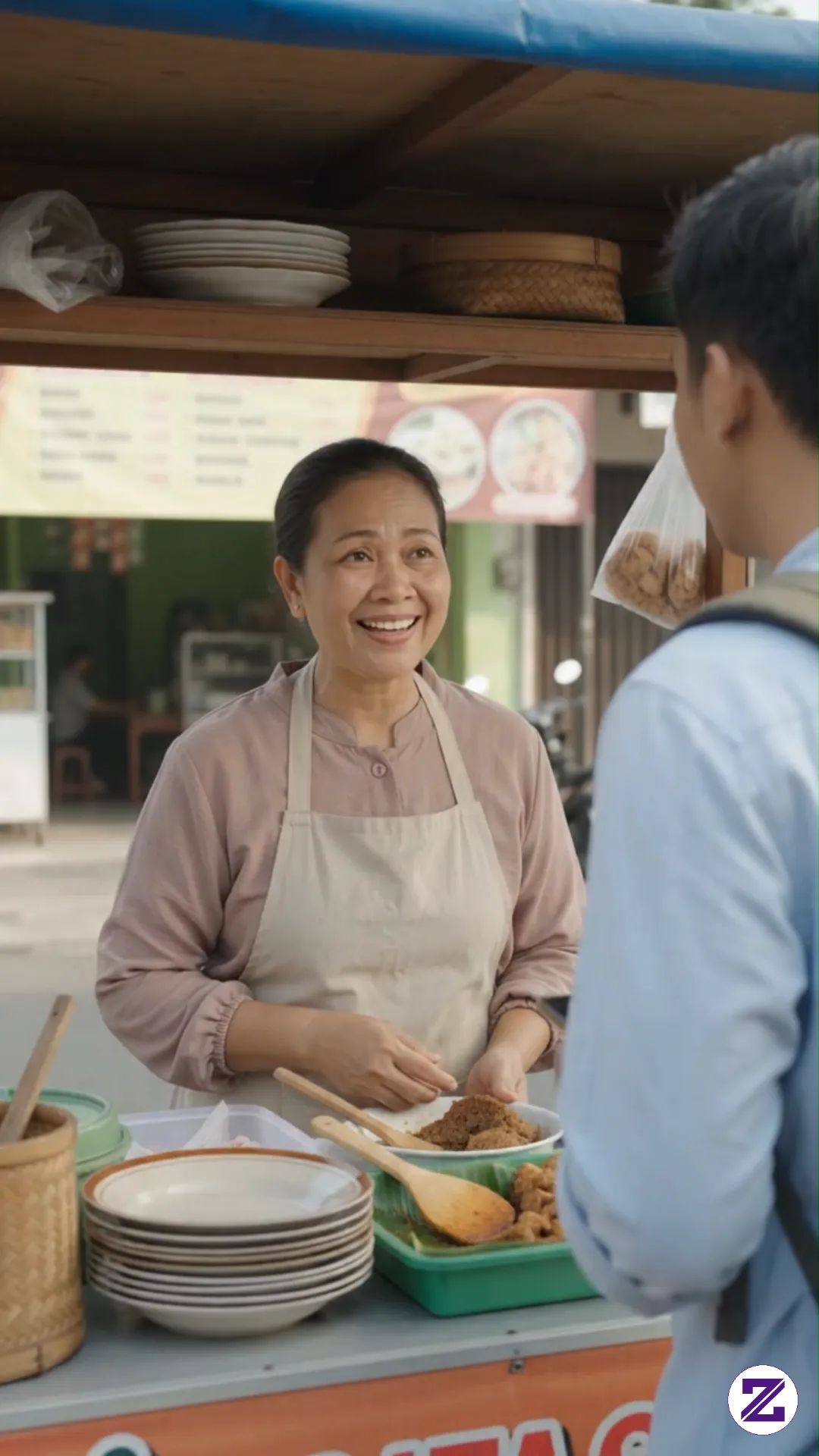 Sarapan Gratis Dari Ibu Penjual Nasi Bungkus