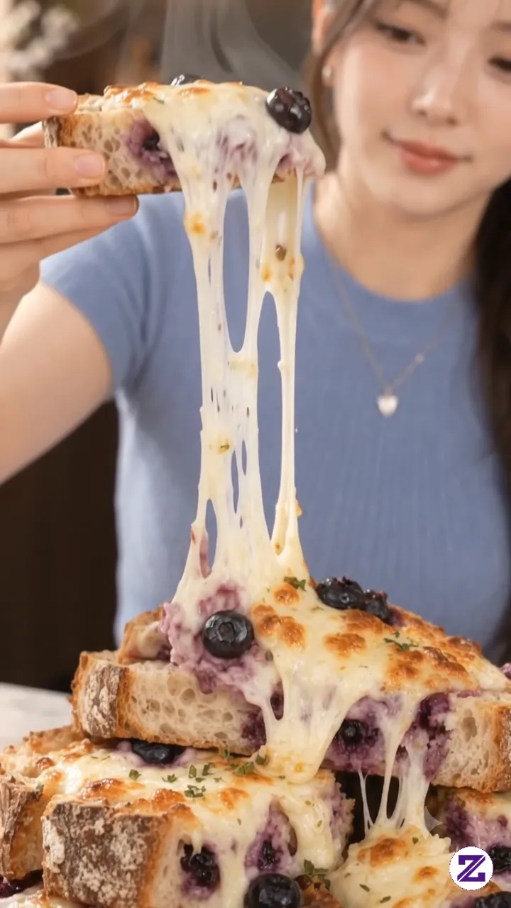Blueberry Sourdogh Mozzarella Cheese