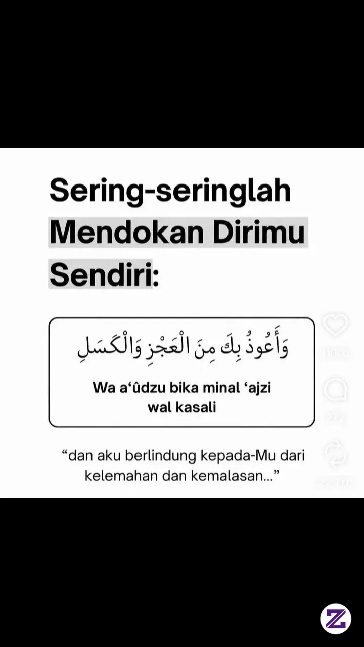 Sering-seringlah Mendoakan Dirimu Sendiri, Karena Itu Tanda Kamu Bersyukur.
