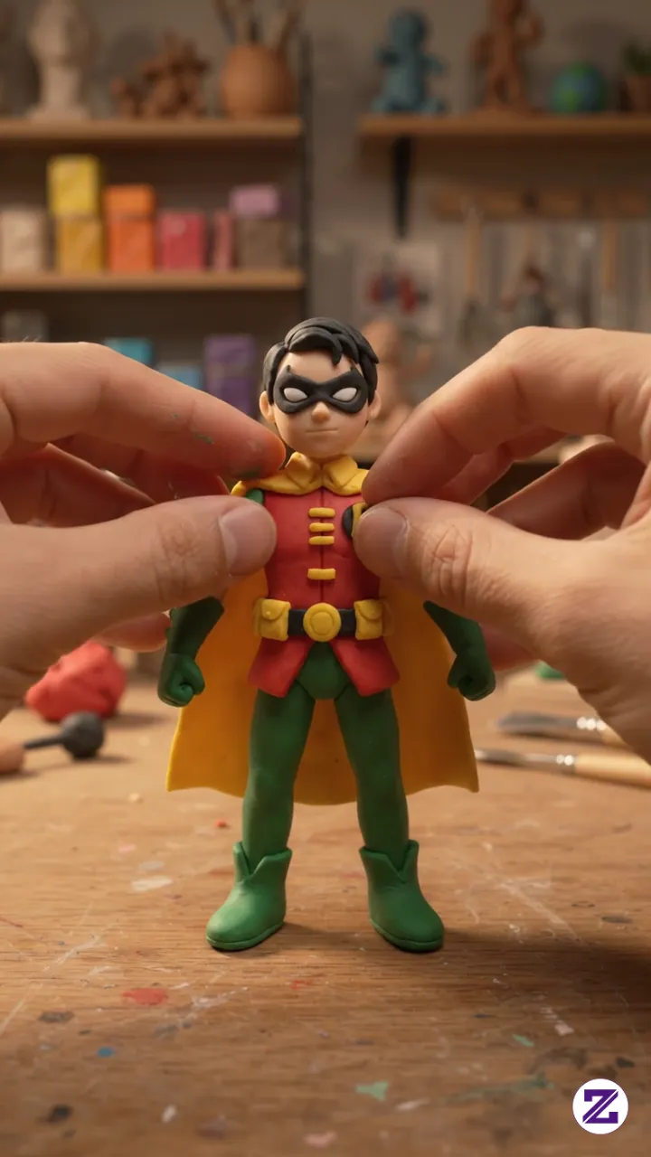 From Soft Clay To Robin! 🔴💛 Watch This Amazing Superhero Clay Transformation!