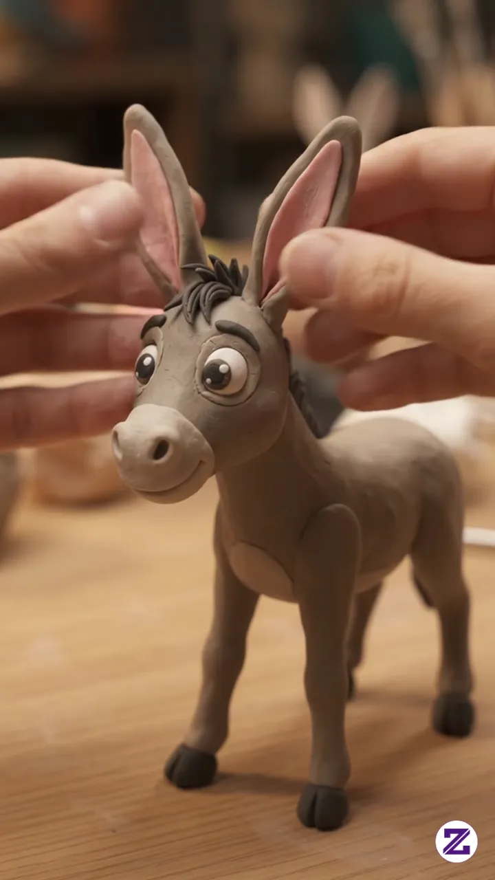 From Soft Clay To Donkey! 🫏💚 Wait Until You See This Adorable Final Reveal!