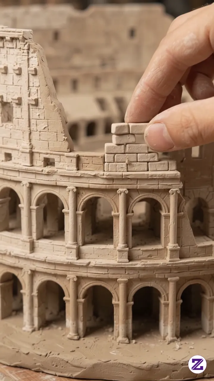 From Soft Clay To The Roman Colosseum! 🏛️✨ Wait Until You See The Final Reveal!