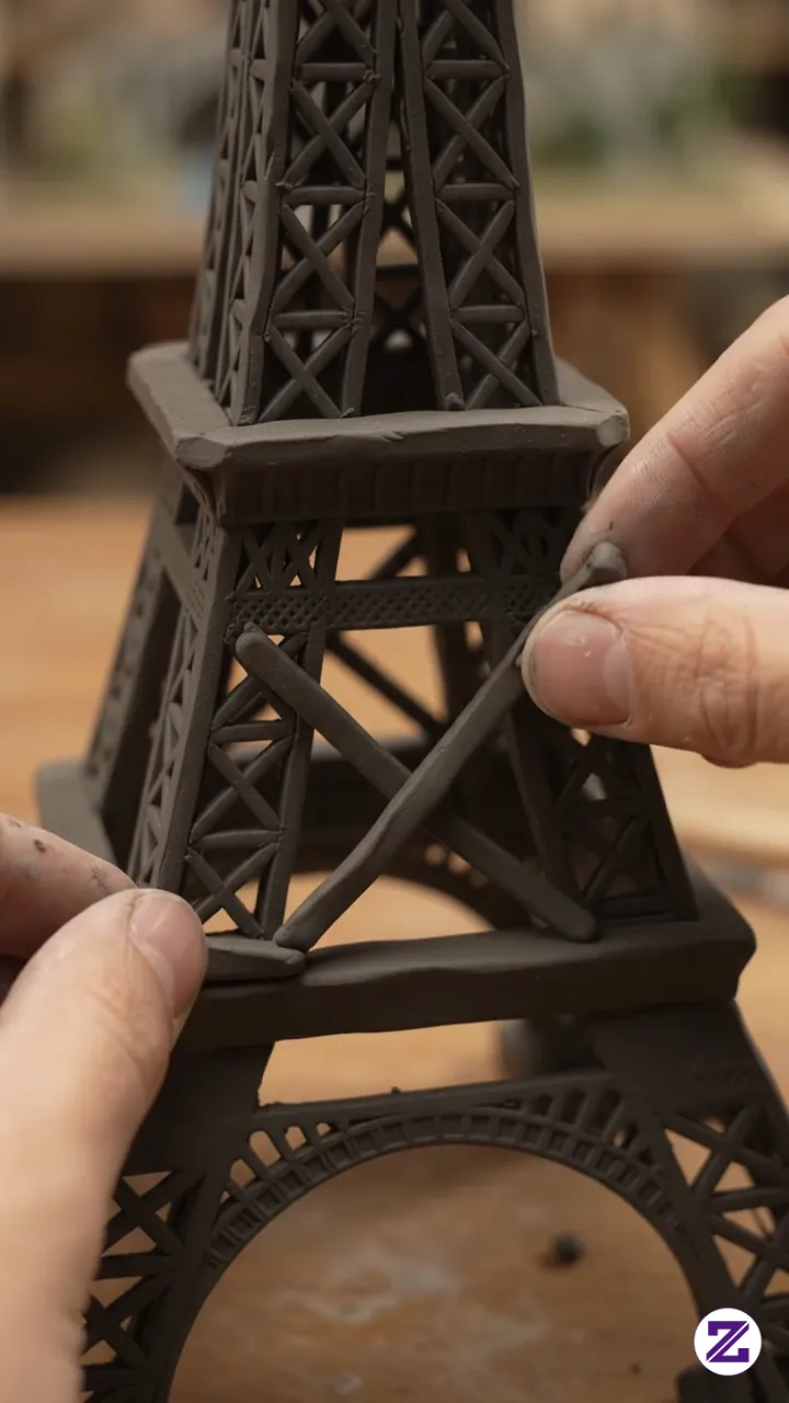 From Soft Clay To The Eiffel Tower! 🗼✨ Wait Until You See The Amazing Final