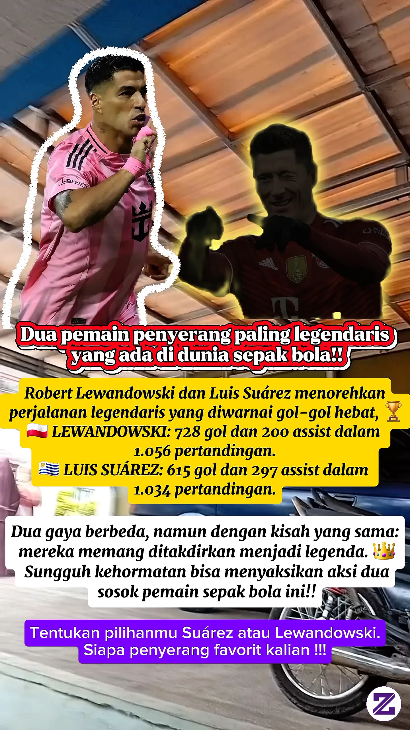 Dua Pemain Penyerang Paling Legendaris Yang Ada Di Dunia Sepak Bola!!