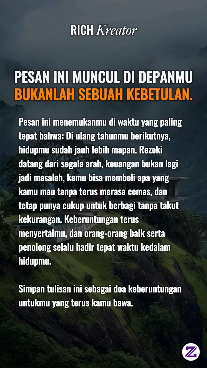 Pesan Ini Muncul Di Depanmu Bukanlah Suatu Kebetulan